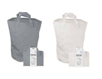 Habit Velvet Laundry Hamper w/Handles Div.Farger
