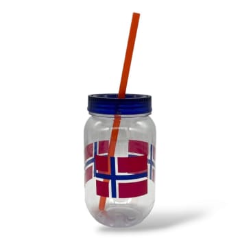 17.Mai Drikkeglass m/Sugerør