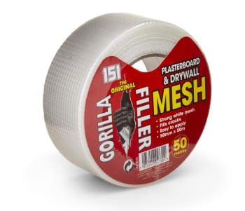 Gorilla Filler Plasterboard & Drywall Mesh 50mmx50m