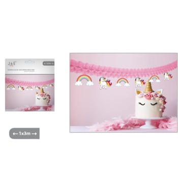 J&E Party Unicorn Garland Decoration 3m