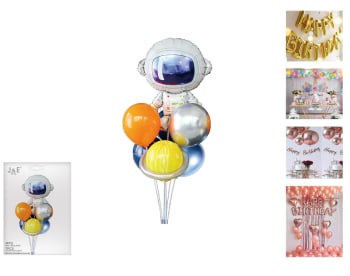 J&E Party Space Theme Balloon Set 8stk