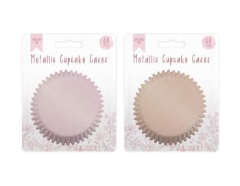 Mother's Day Metallic Cupcake Cases 60pk Div.Farger