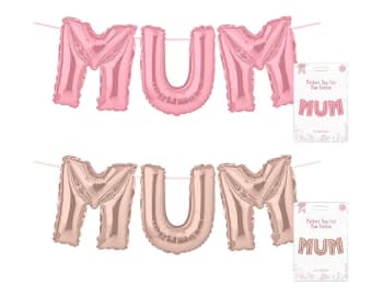 Mother's Day Ballon Banner Div.Farger