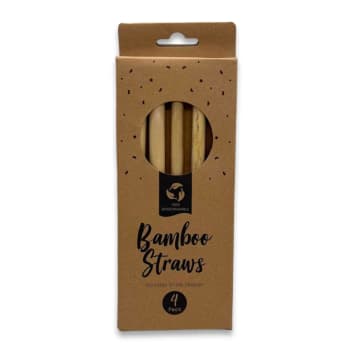 Eco Bamboo Straws & Brush 4+1pk