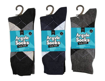 Farley Mill Check Mens Socks str.40-45 2pk Div.Farger