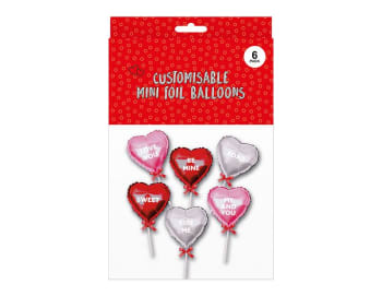 Valentine's Day Heart Mini Foil Balloon Kit