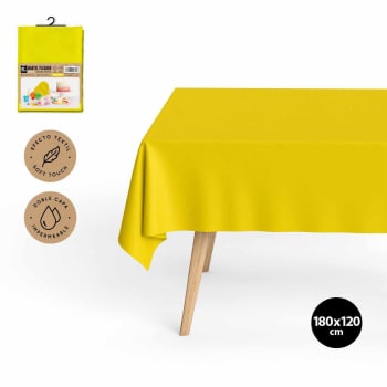 Maxi Yellow Waterproof Tablecloth 120x180cm