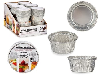 Kinvara Aluminium Muffinsformer Ø8,5x8cm 10stk