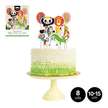 OH YEAH! Jungle Theme Cake Paper Toppers 8pk