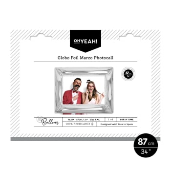 OH YEAH! Photobooth Balloon Silver 87cm 1pk