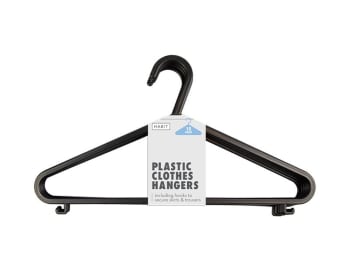 Habit Black Clothes Hangers 15pk