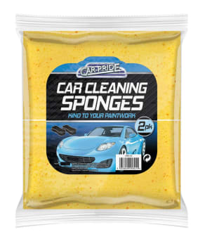 Car Pride Handy Car Sponges 2pk