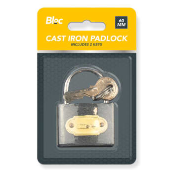 Bloc Cast Iron Padlock 60mm