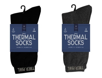 Farley Mill Mens Thermal Socks 2pk Div.Farger
