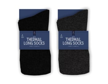 Farley Mill Mens Thermal Long Socks str.41-46 Div.Farger