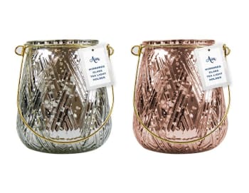 Aira Mirrored Tea Light Holder Div.Farger