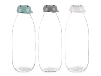 Vivalto Glass Bottle 1L Div.Farger