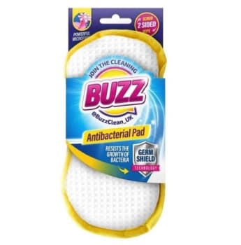 Buzz Yellow Germ Shield Scrubbing Pad