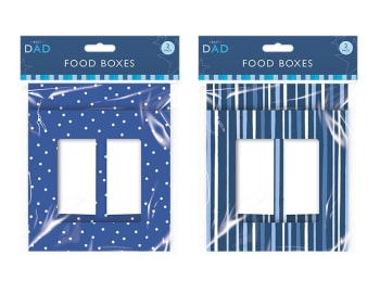 Father's Day Food Boxes 2pk Div.Farger