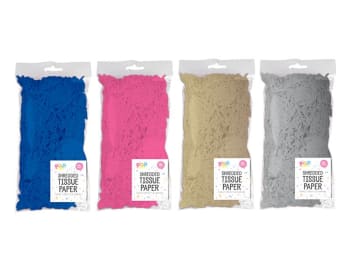 Pop Shredded Tissue Paper Div.Farger
