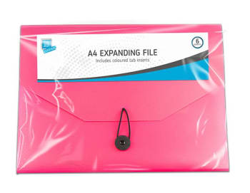 The Box Everyday Expanding A4 Pocket Folder Div.Farger