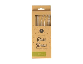 Pop Glass Straws 4pk