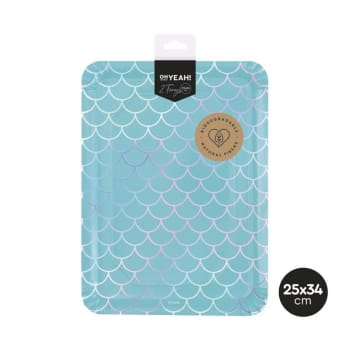 OH YEAH! Mermaid Serving Tray 25x34cm 1pk