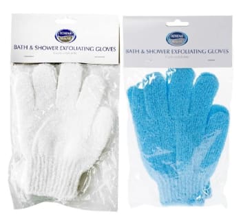 Athena Exfoliating Gloves 2pk Div.Farger