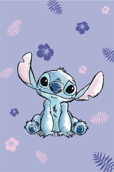 Disney Stitch Fleecepledd 120x150 cm