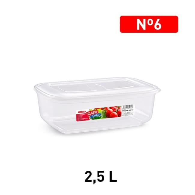 Classic Matoppbevaringsboks m/Lokk 2,5L