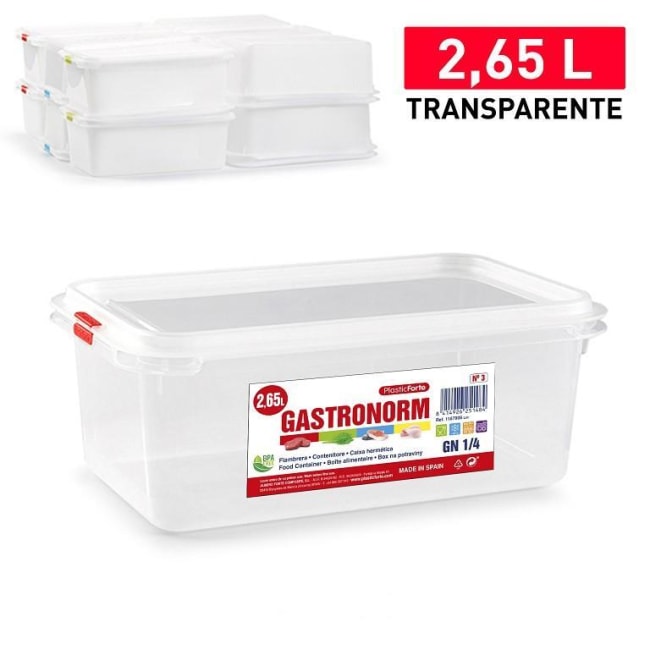 Gastronorm Fryseboks m/Lokk No.4 2,65L