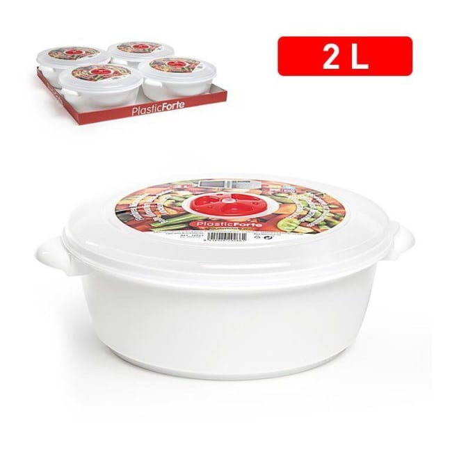 Plastic Forte Microwave Pot 2L