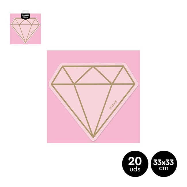 OH YEAH! Bridal Shower Napkins 33x33cm 20pk