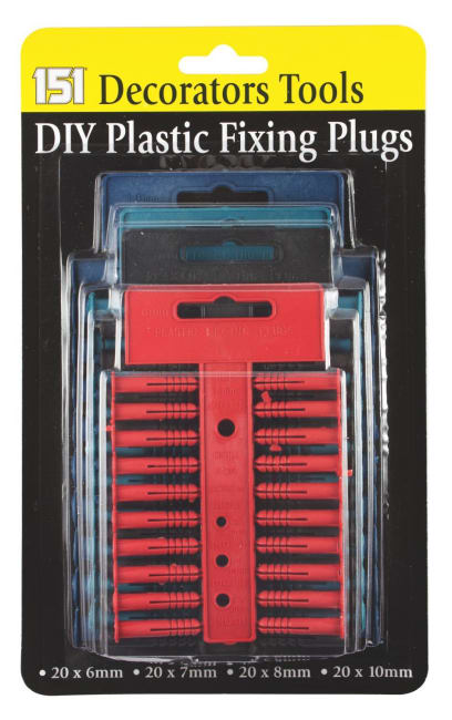 151 DIY Plastic Fixing Plugs 80pk