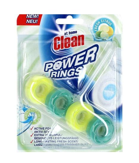 At Home Clean Fresh Citrus Power Rings Toilet Rim 40g