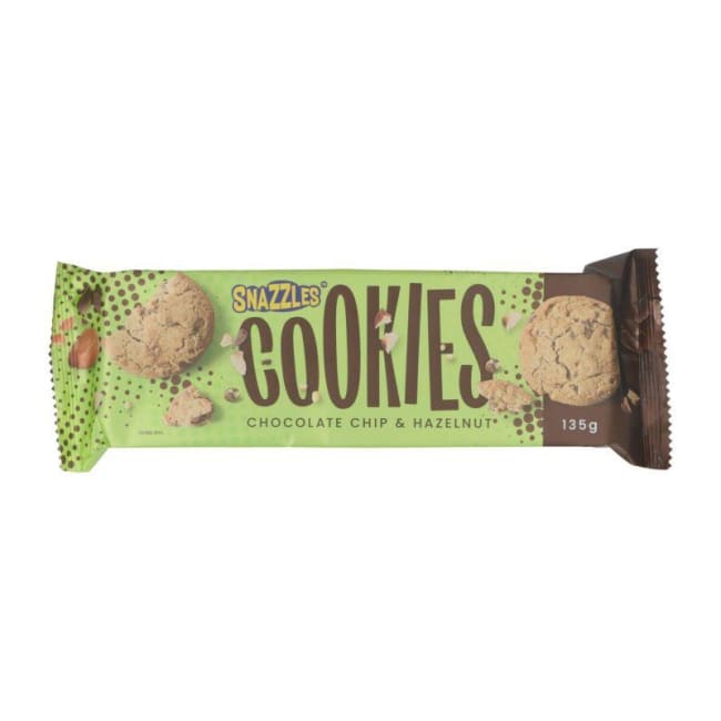 Snazzles Chocolate Chip & Hazelnut Cookies 135g
