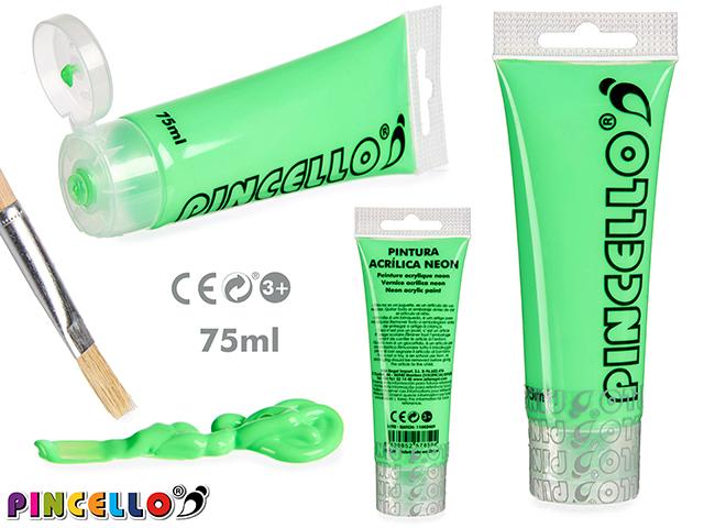 Pincello Akryl Maling Neon Grønn 75ml