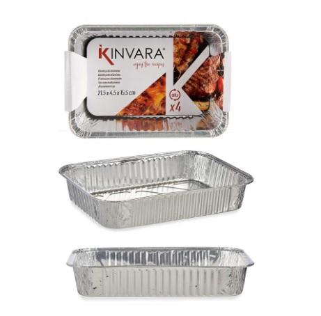 Kinvara Alumininium Form 22x15,6x6cm 4stk
