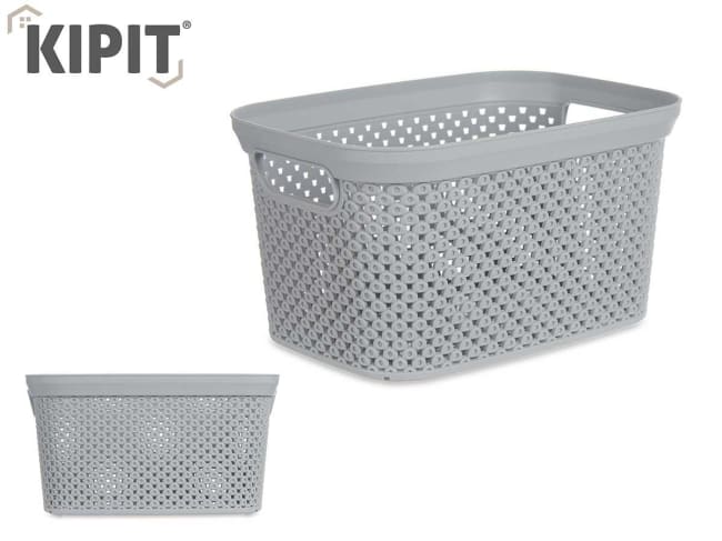 Kipit Organiser Basket Light Gray 3L