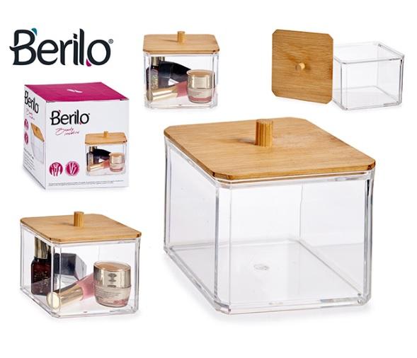 Berilo Bamboo Cotton Holder m/lokk