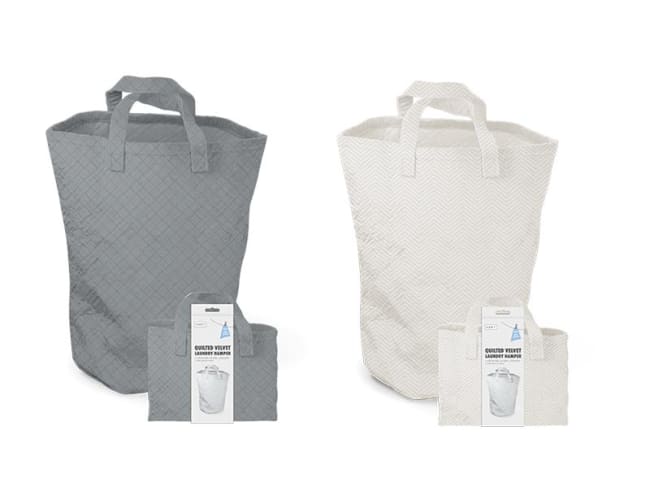 Habit Velvet Laundry Hamper w/Handles Div.Farger
