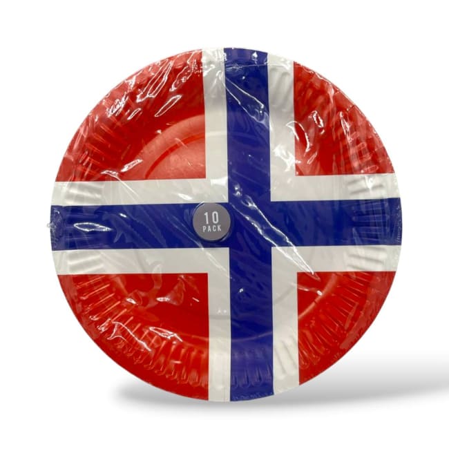 17.Mai Papptallerkner Ø22,5cm 10pk