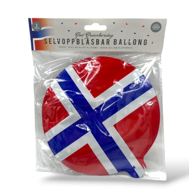 17.Mai Selvoppblåsbar Ballong