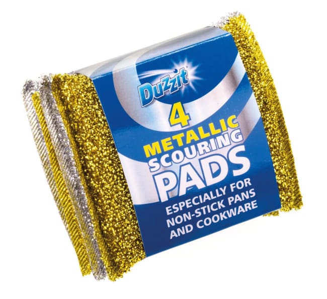 Duzzit Metallic Scouring Pads 4pk
