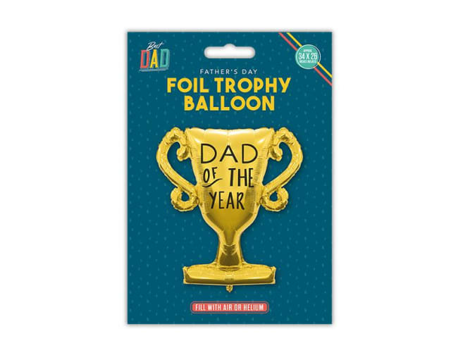 Father's Day Dad Of The Year Foil Balloon Div.Farger