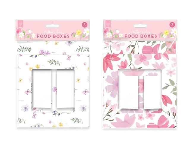 Mother's Day Food Boxes 2pk Set Div.Farger