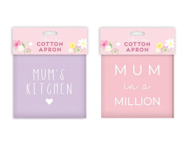Mother's Day Cotton Apron Div.Farger