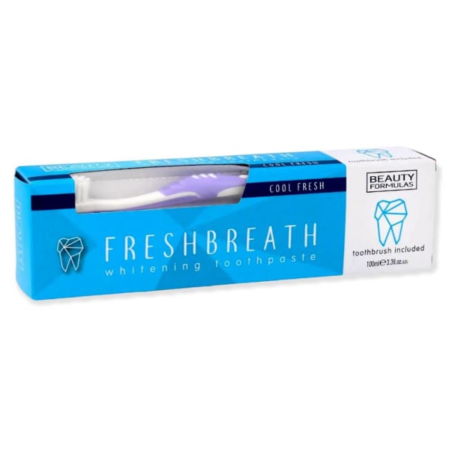 Beauty Formulas Freshbreath Whitening Toothpaste 100ml + Toothbrush