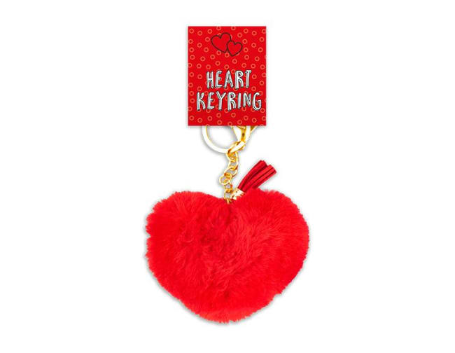 Valentine's Day Heart Keyring