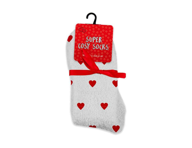 Valentine's Day Ladies Heart Cozy Socks str.37-39